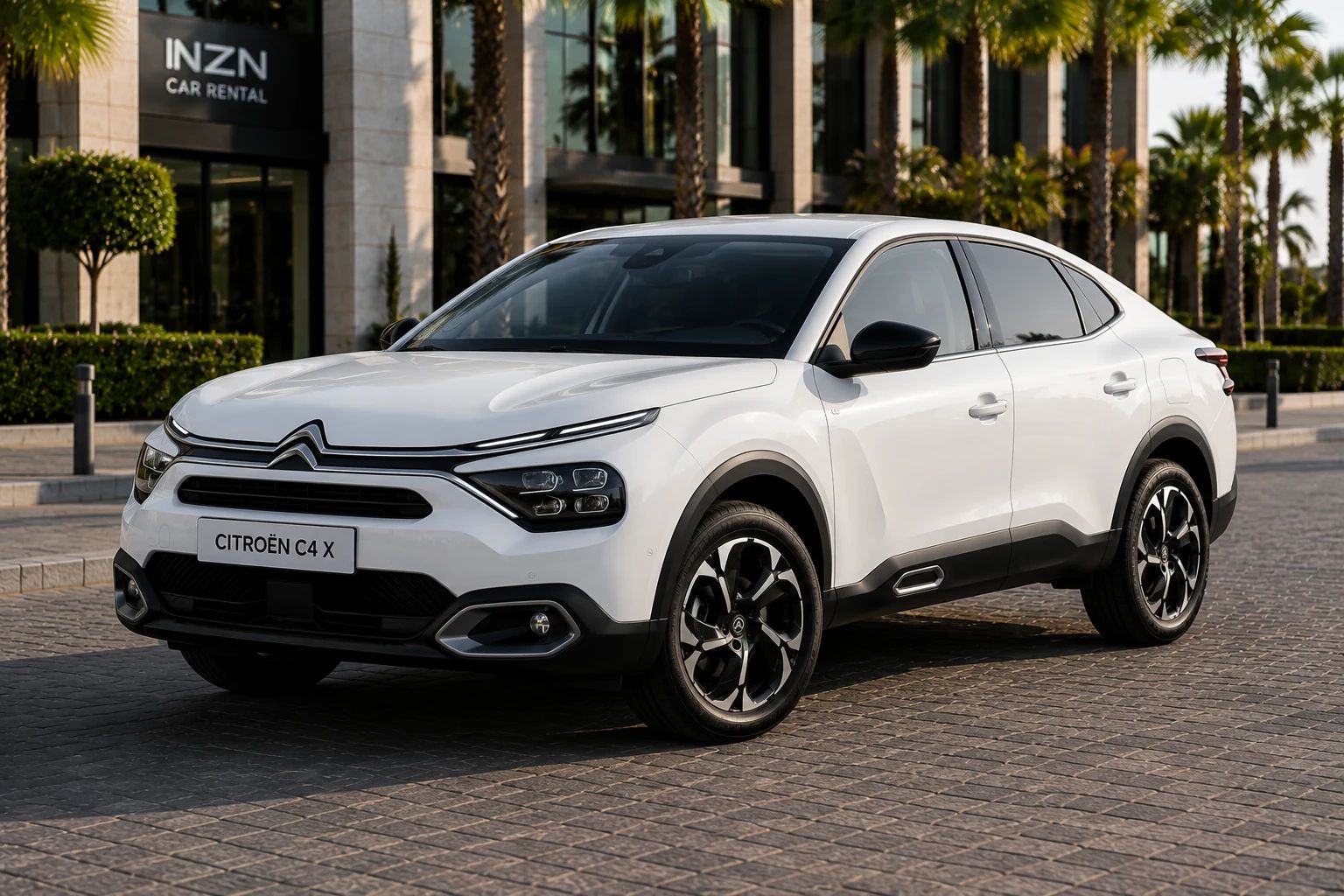 Citroën C4X rental car, front three-quarter view