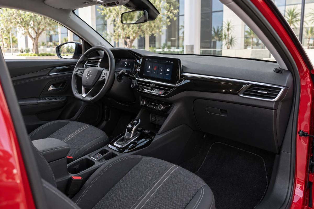 Opel Corsa rental car interior