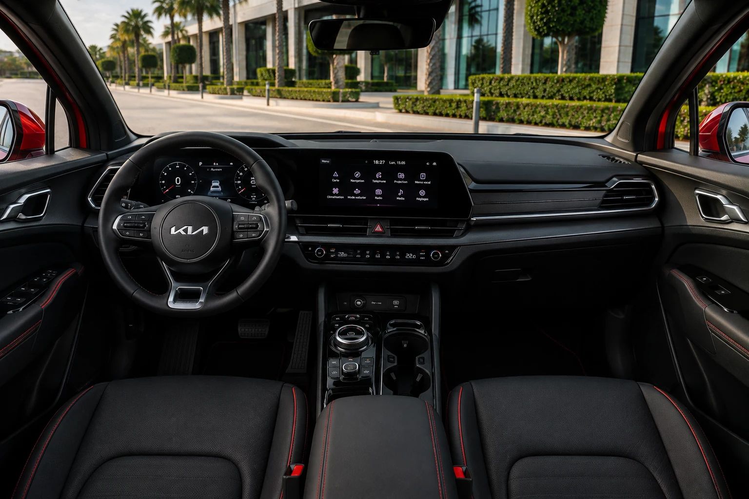Kia Sportage rental SUV interior