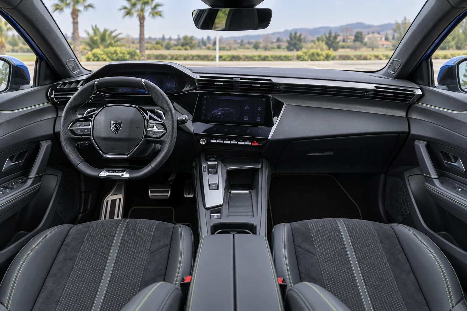 Peugeot 308 rental car interior