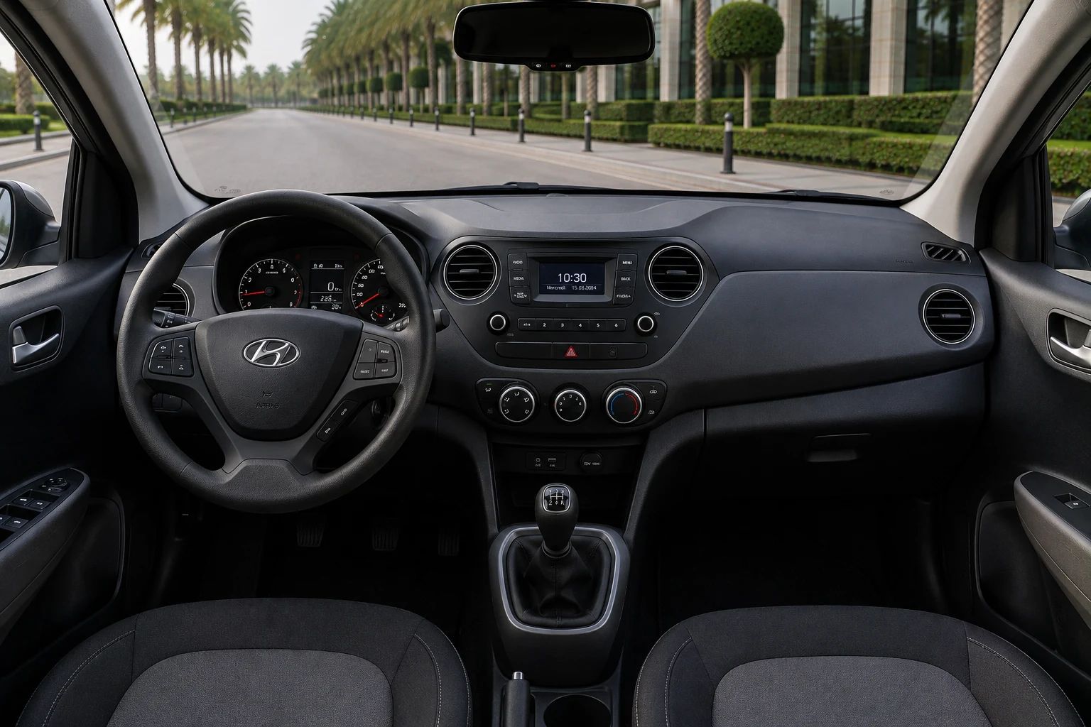 Hyundai i10 rental car interior