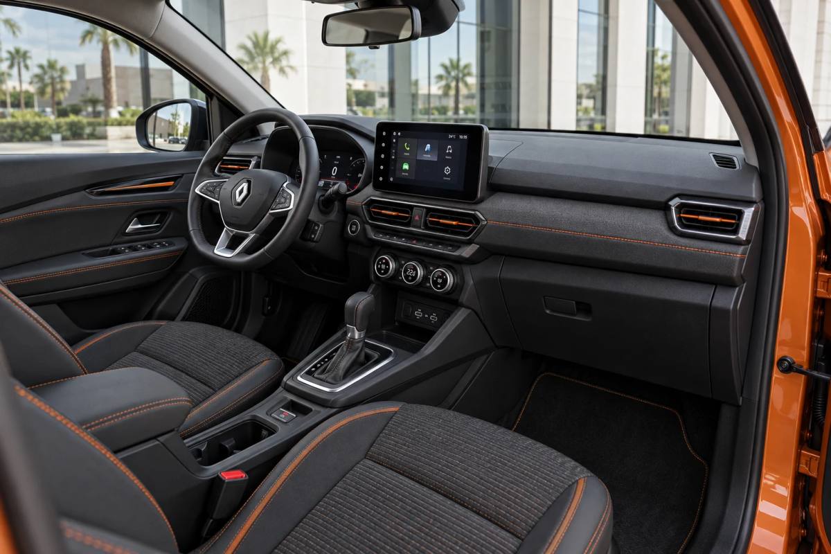 Renault Kardian rental car interior