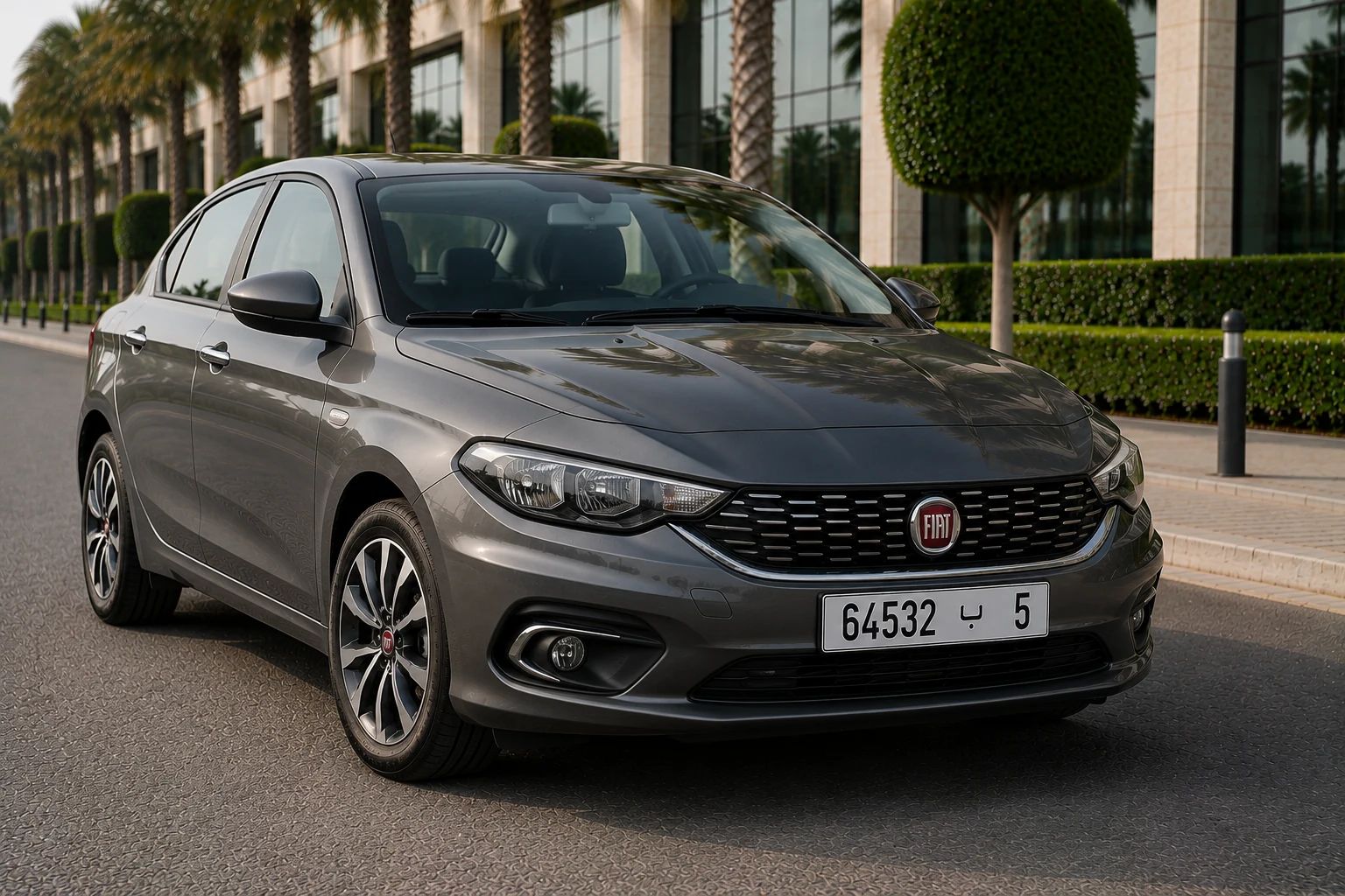 Fiat Tipo rental car, front three-quarter view