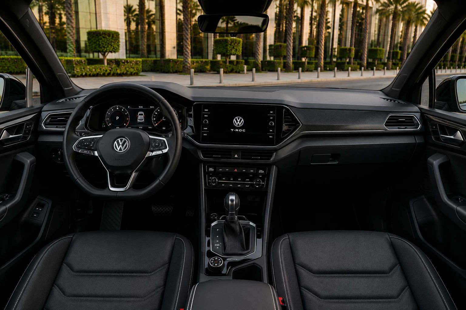 Volkswagen T-Roc rental SUV interior