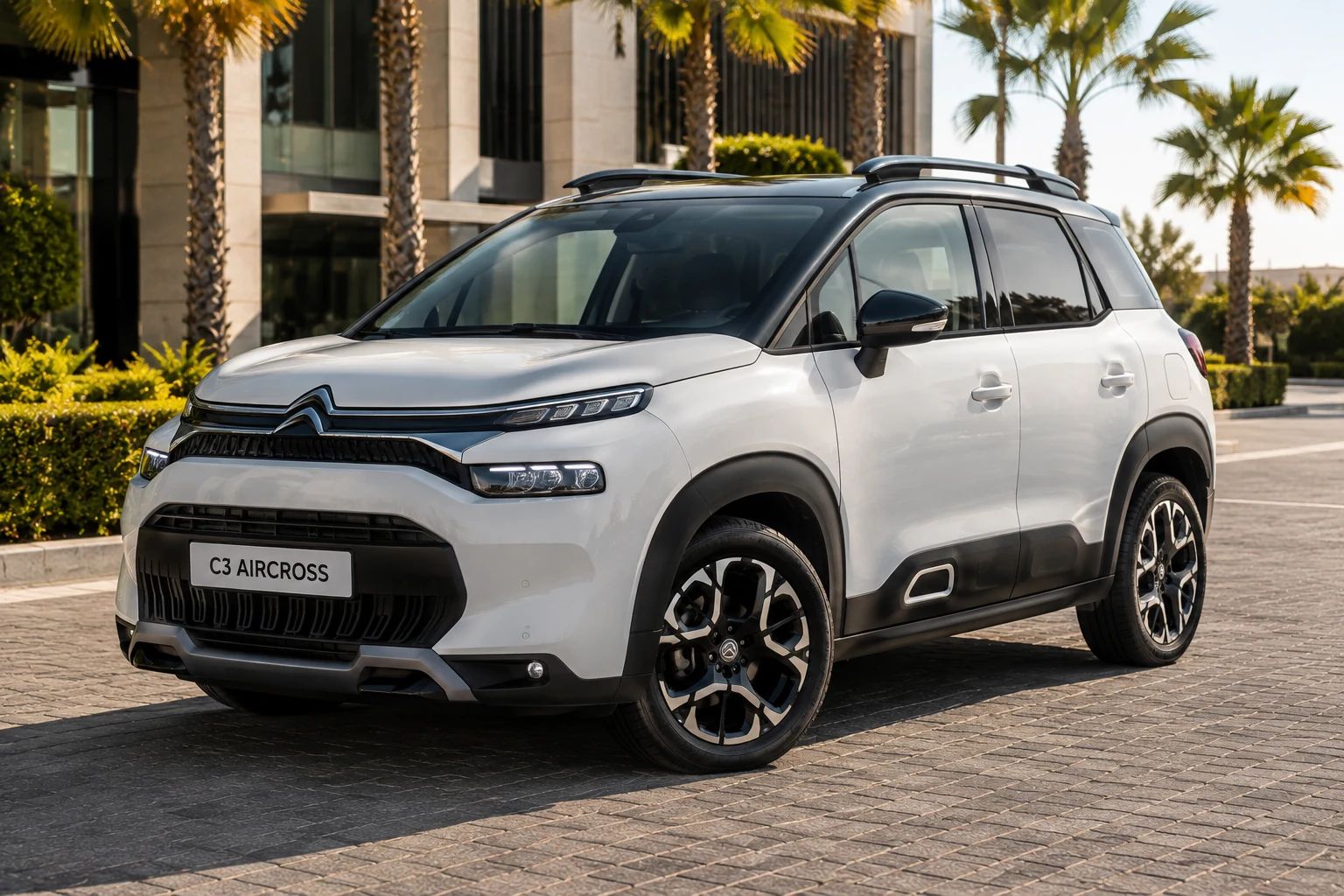 Citroën C3 Aircross rental SUV, front three-quarter view