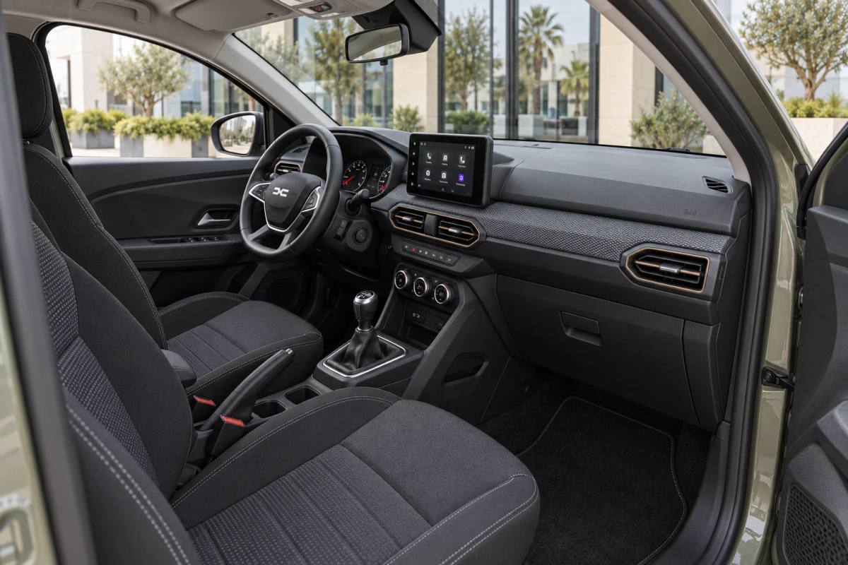 Dacia Sandero Stepway rental car interior